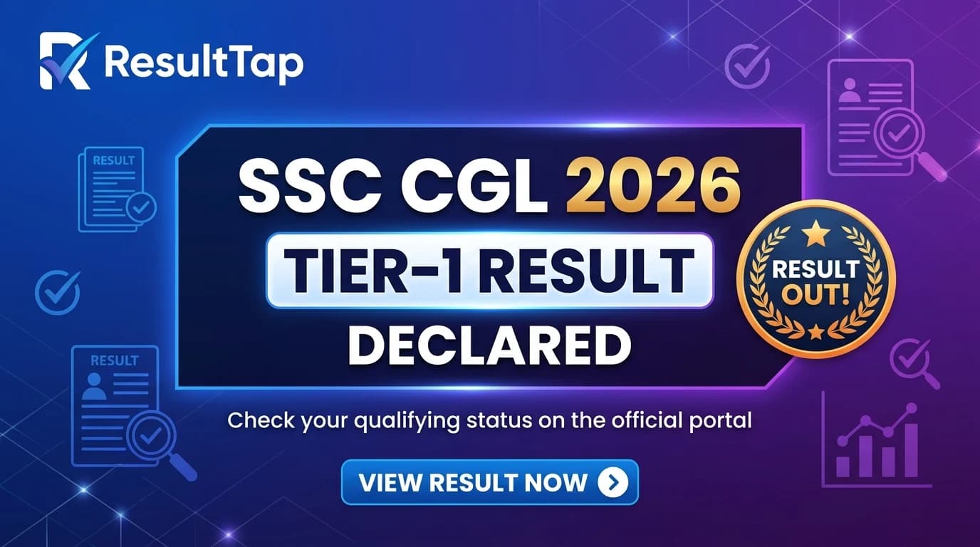 SSC CGL 2026 Tier-1 Result Declared